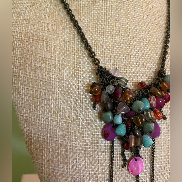 Multicolor Beaded Necklace - Picture 4 of 5